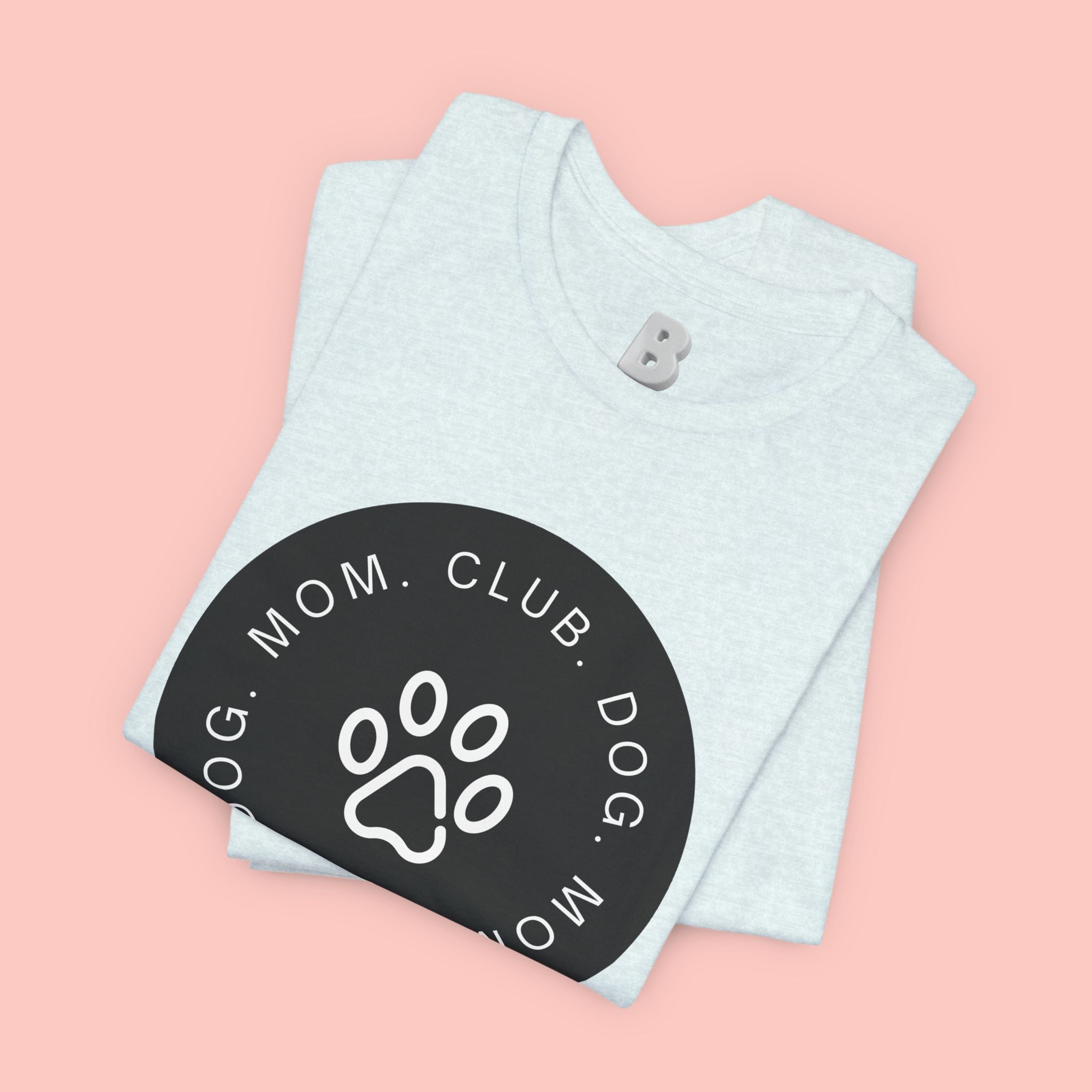 Dog Mom Club T-Shirt — Paw Print Graphic Tee for Pet Lovers