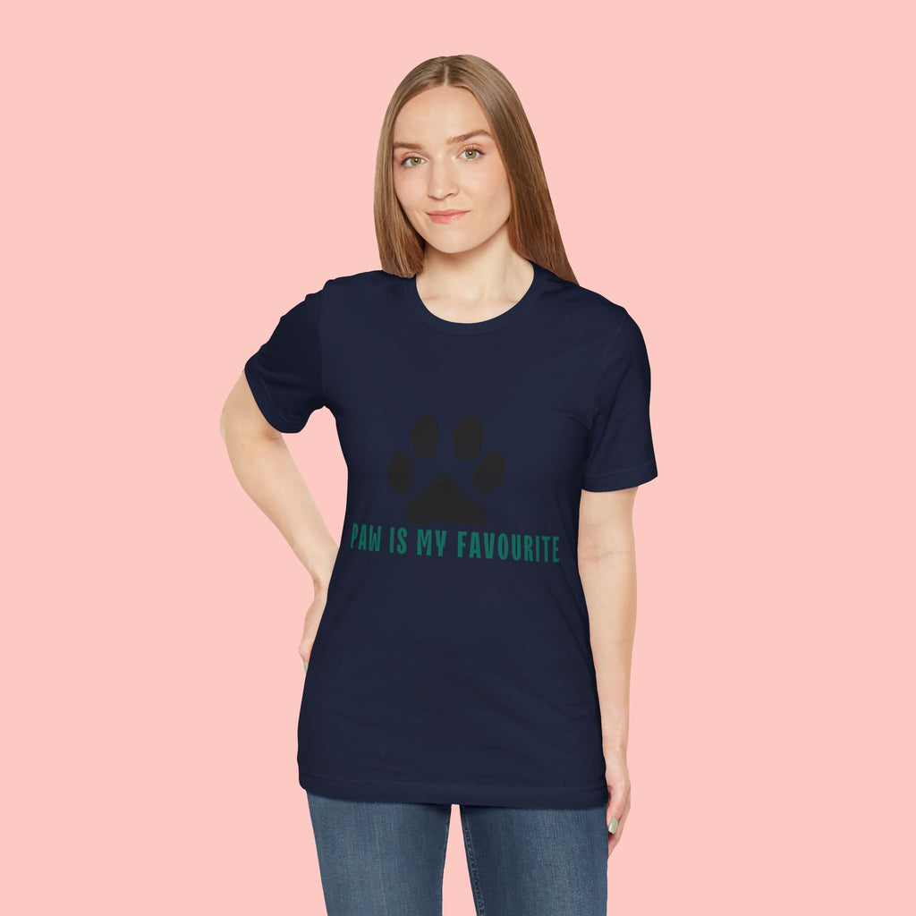 Paw Is My Favourite T‑Shirt — Dog Lover Paw Print Tee