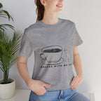 Coffee With My Dog T‑Shirt — Cute Minimalist Dog & Coffee Tee