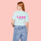 Dog Mom Love T-Shirt — "LOVE" Paw Graphic Tee