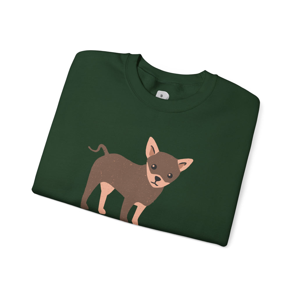 Dog Lover Crewneck Sweatshirt – 'My Dog My Love' Cute Chihuahua Graphic