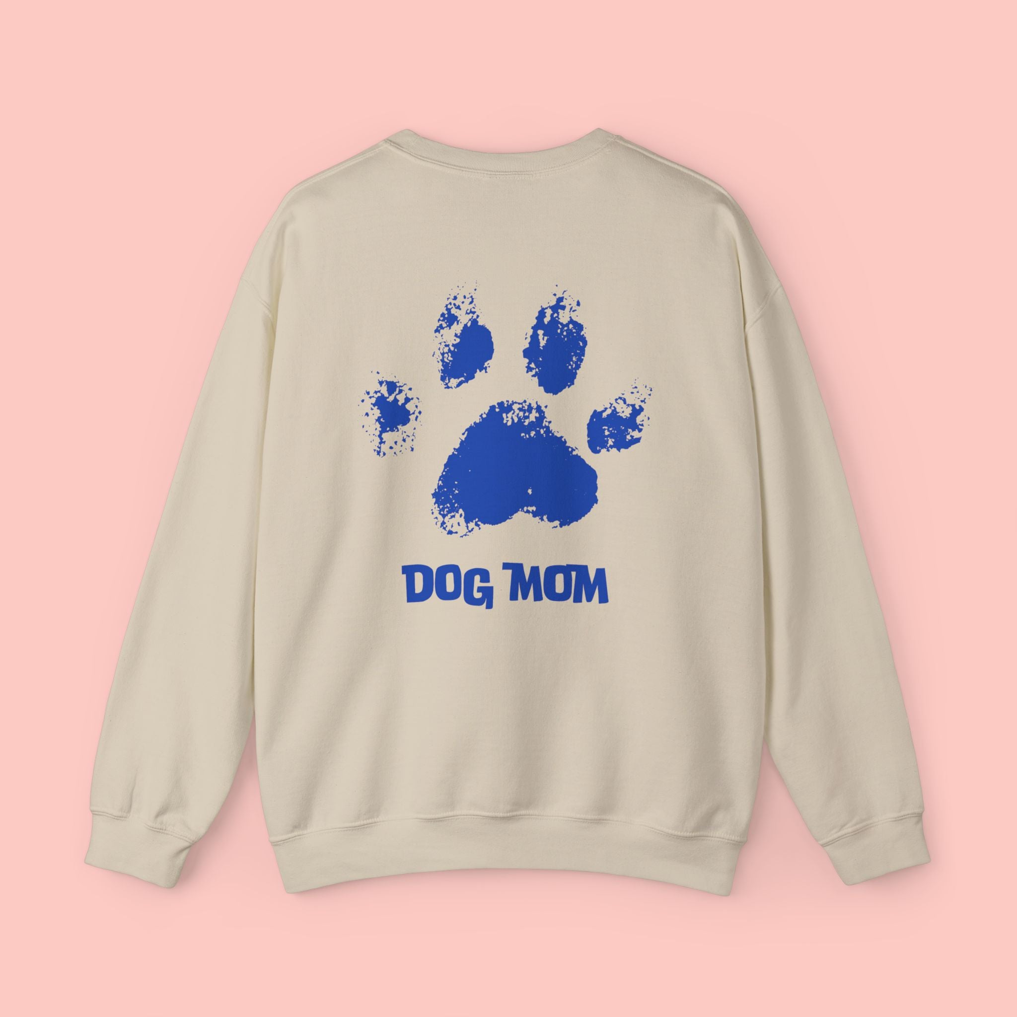 Dog Mom Crewneck Sweatshirt — Paw Print Graphic