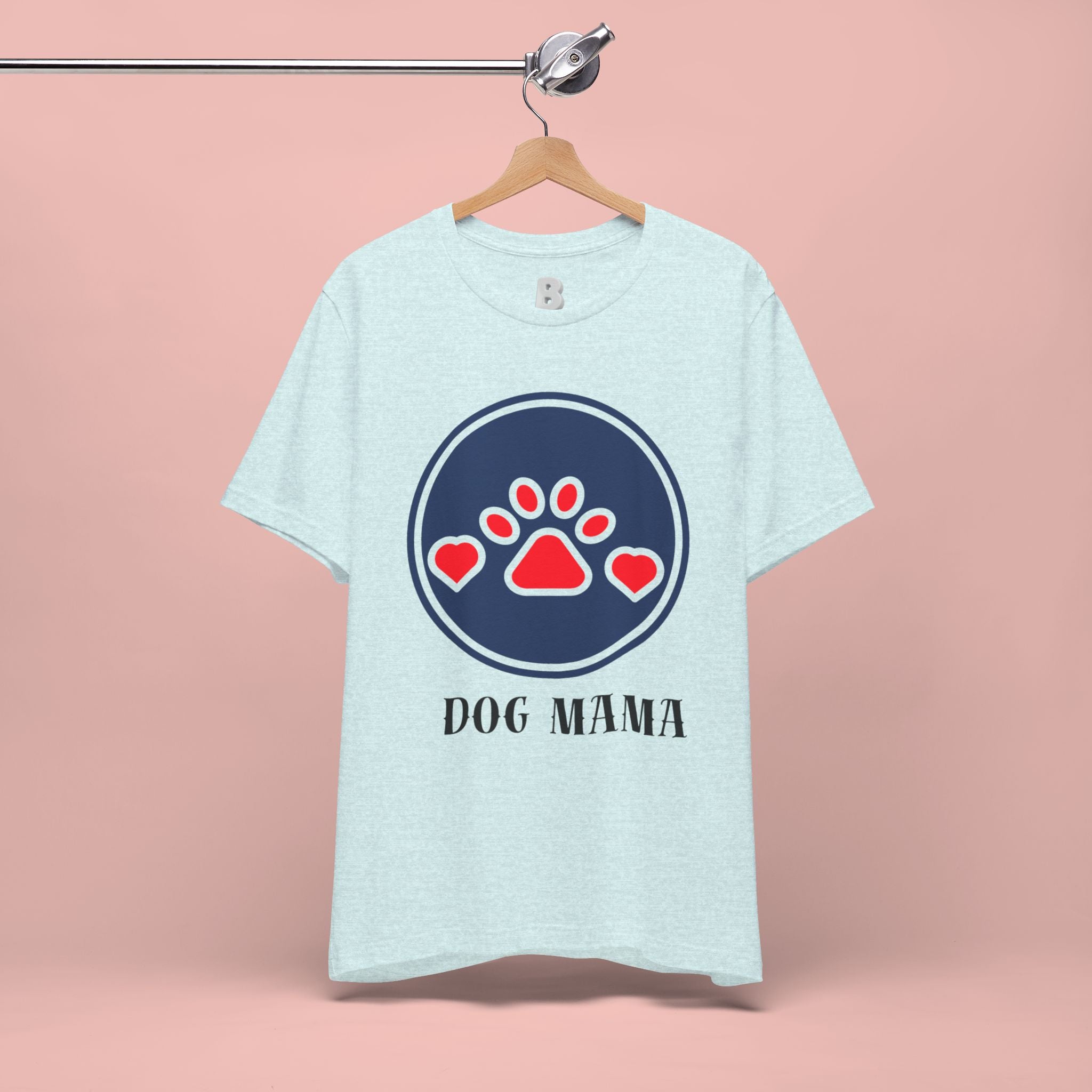Dog Mama T-Shirt — Cute Paw & Heart Graphic Tee for Dog Lovers