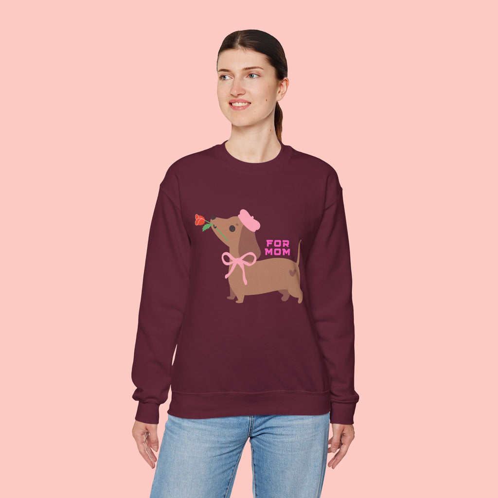 Dachshund 'For Mom' Crewneck Sweatshirt – Cute Dog Mom Gift