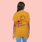 T‑Shirt — "Always Happen" Graphic Tee with Woman & Thought Bubble