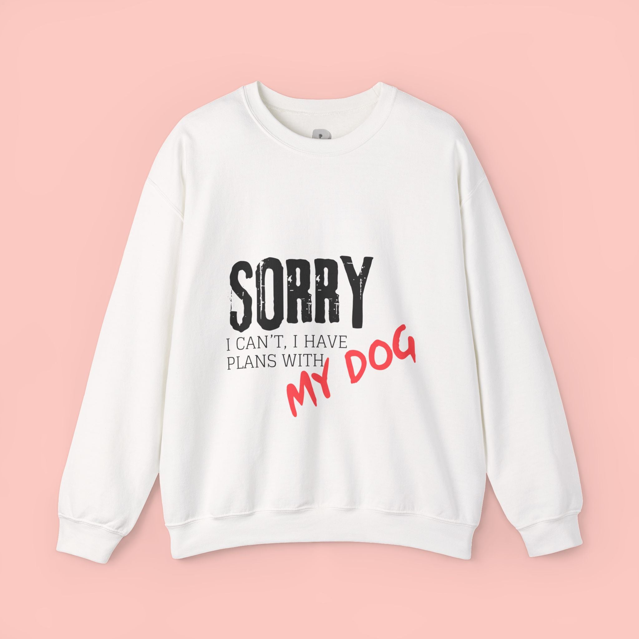Sorry I Can't I Have Plans With My Dog Sweatshirt