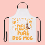 Dog Mom Apron – “Pure Flavor Pure Dog Mom” Paw-Print Kitchen Apron