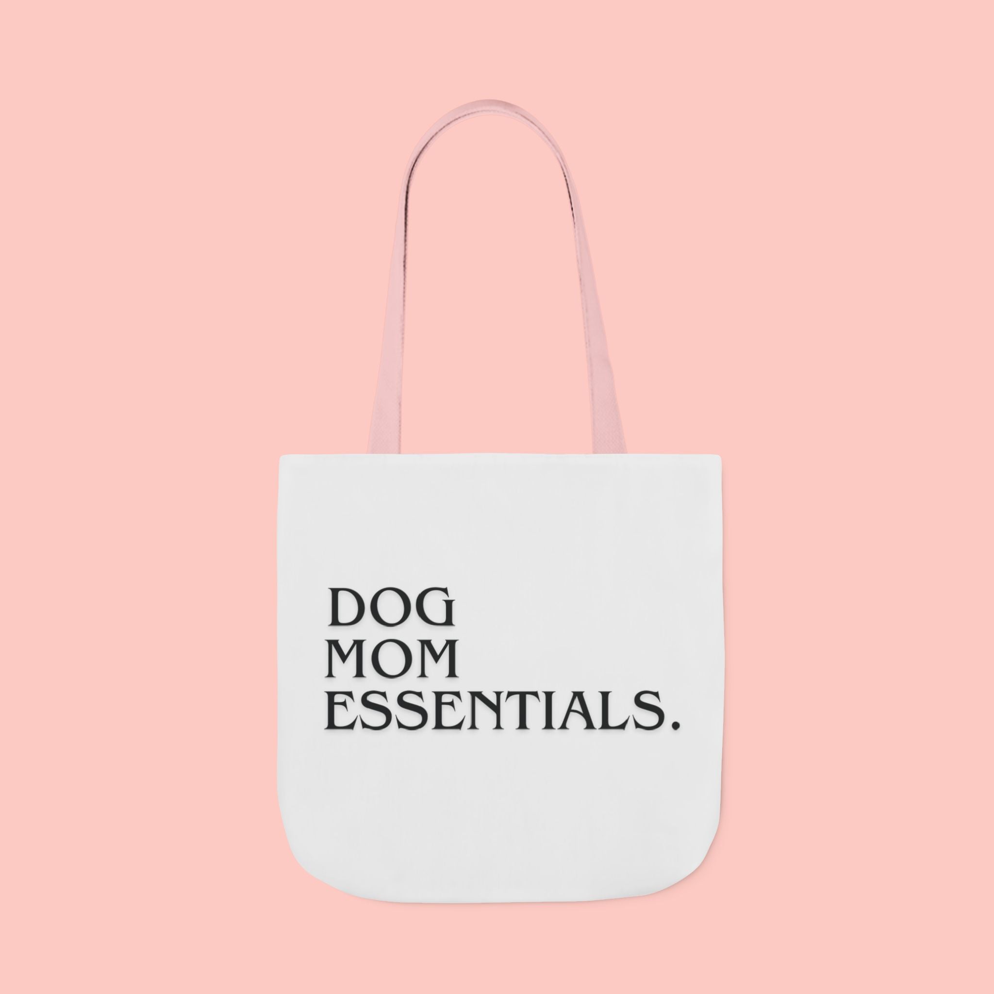 Dog Mom Essentials Canvas Tote — Funny Dog Mom Gift Tote Bag