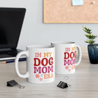 Retro "In My Dog Mom Era" Ceramic Mug – 11oz & 15oz