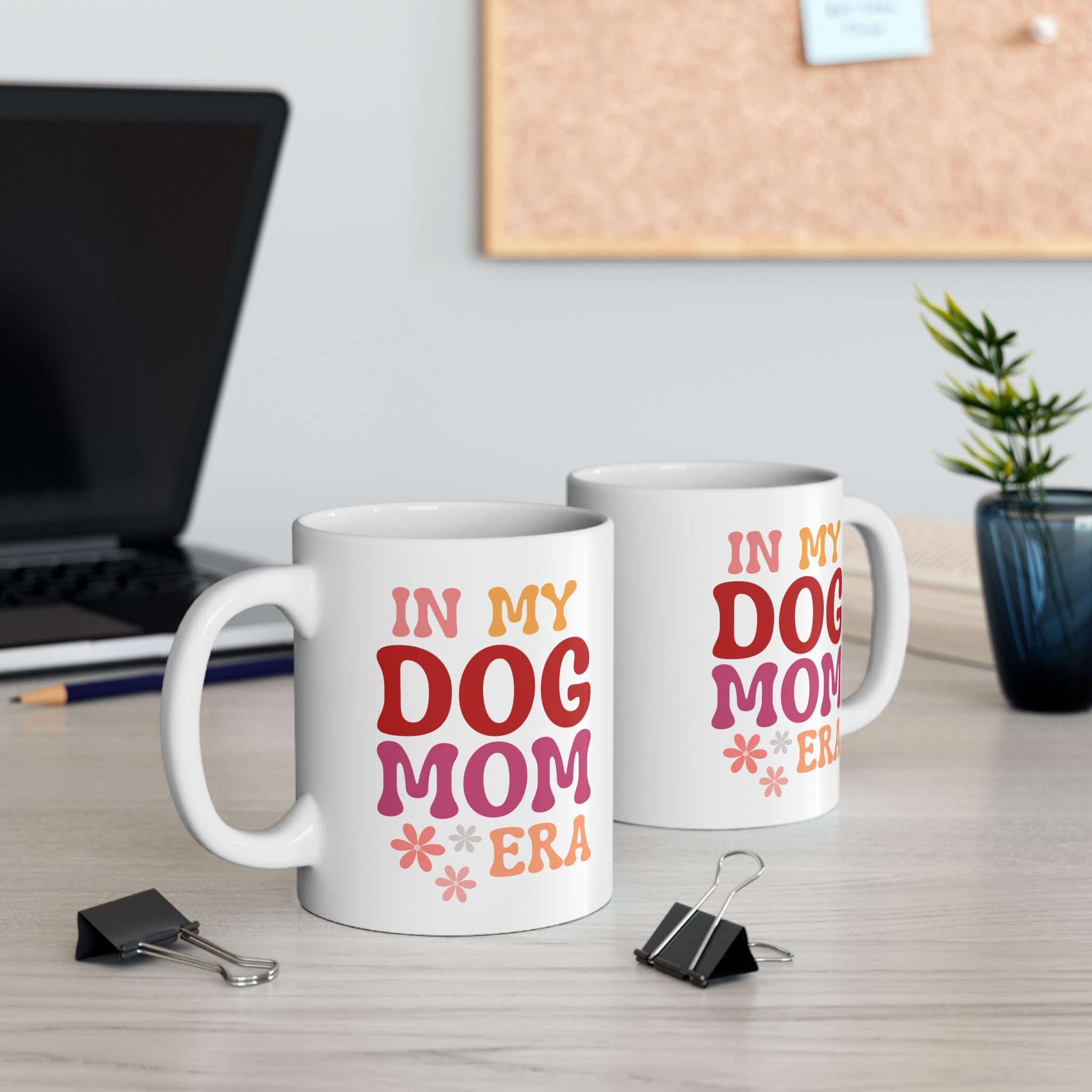 Retro "In My Dog Mom Era" Ceramic Mug – 11oz & 15oz