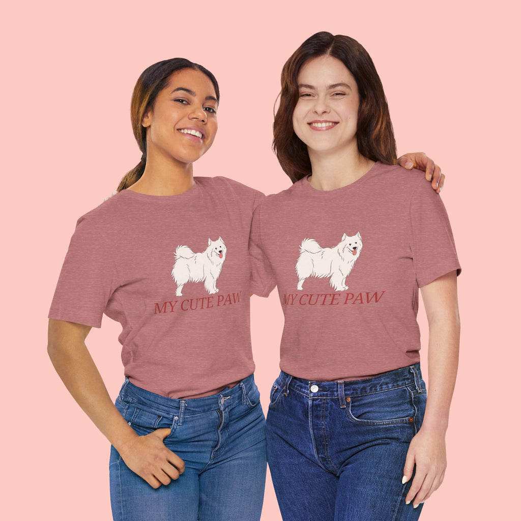 My Cute Paw Samoyed T‑Shirt — Cute Dog Graphic Tee for Pet Lovers