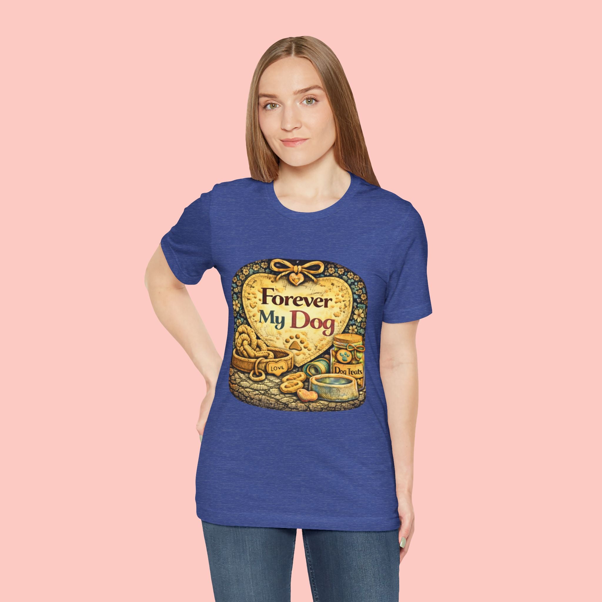 Dog T-Shirt — "Forever My Dog" Vintage Pet Lovers Tee