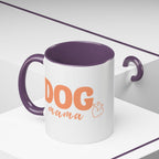 Dog Mama Coffee Mug — Cute Heart Accent Ceramic Mug (11/15 oz)