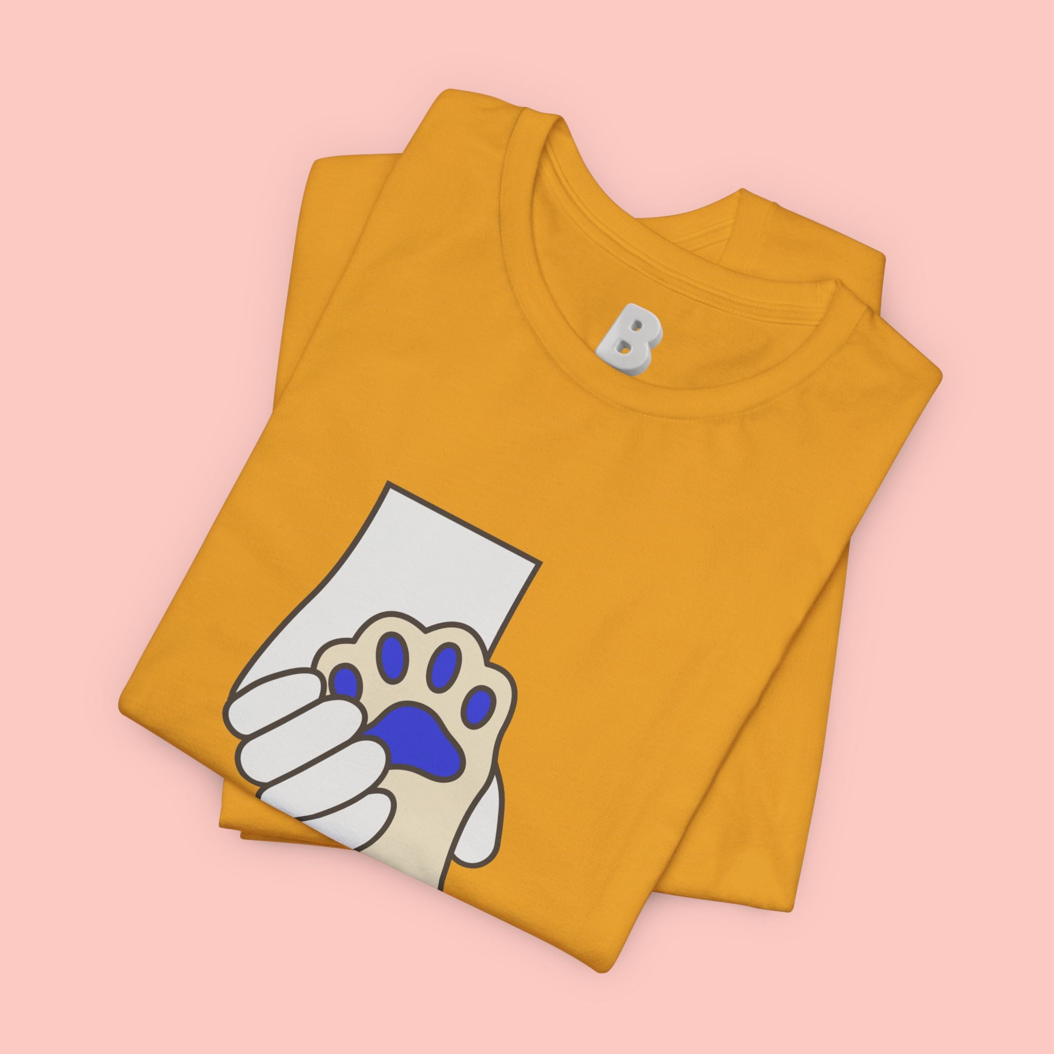 Dog Lover T-Shirt — "Love with my dog." Paw Print Graphic