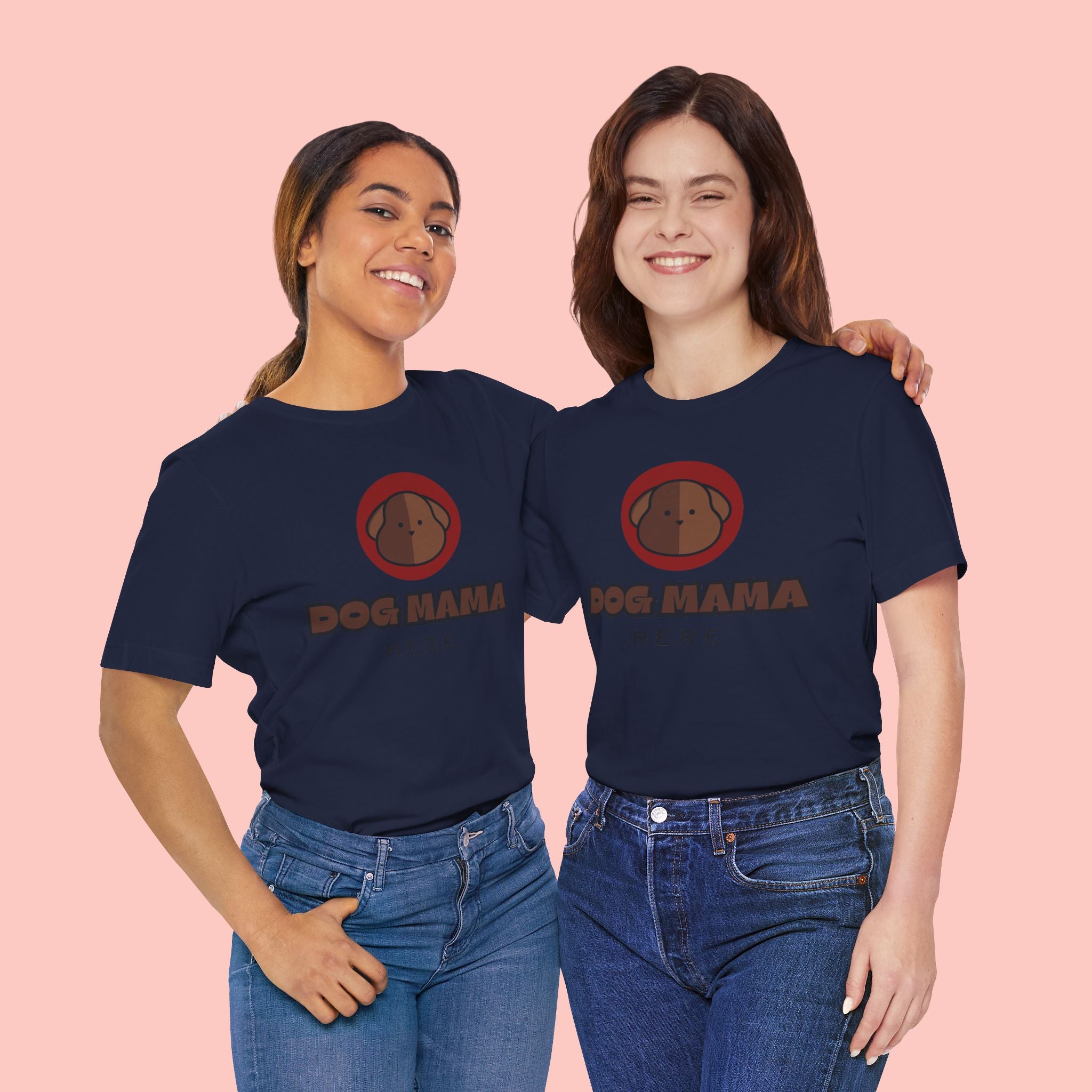 Dog Mama T-Shirt – Cute Brown Pup Graphic Tee