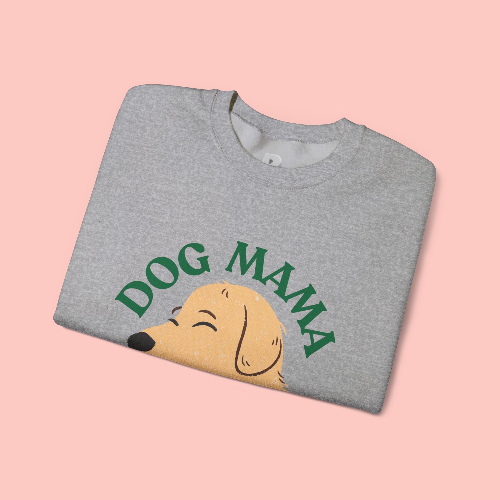 Dog Mama Crewneck Sweatshirt – Cute Golden Retriever Design