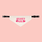 Bandana — "Mama's Girl" Pink Paw & Heart Pet Bandana Collar
