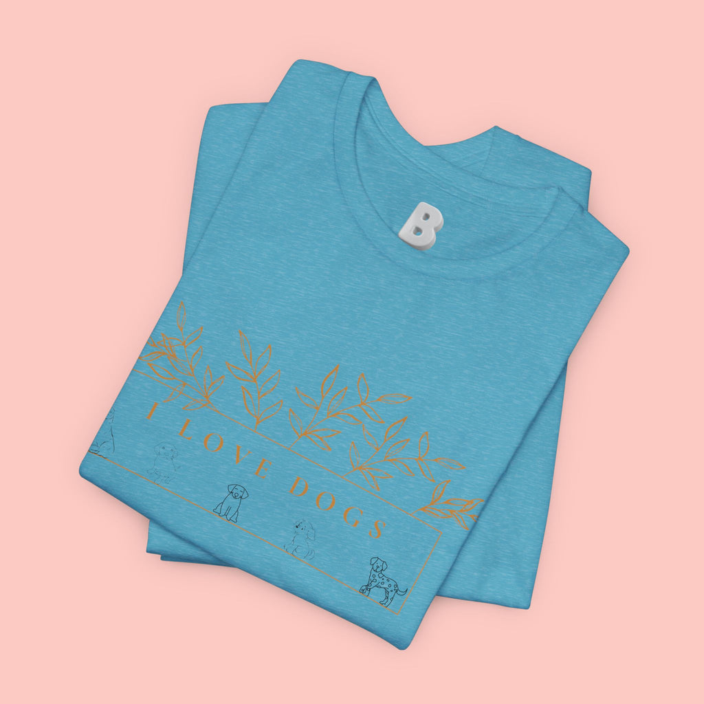Love Dogs Floral Tee — I Love Dogs Graphic T-Shirt