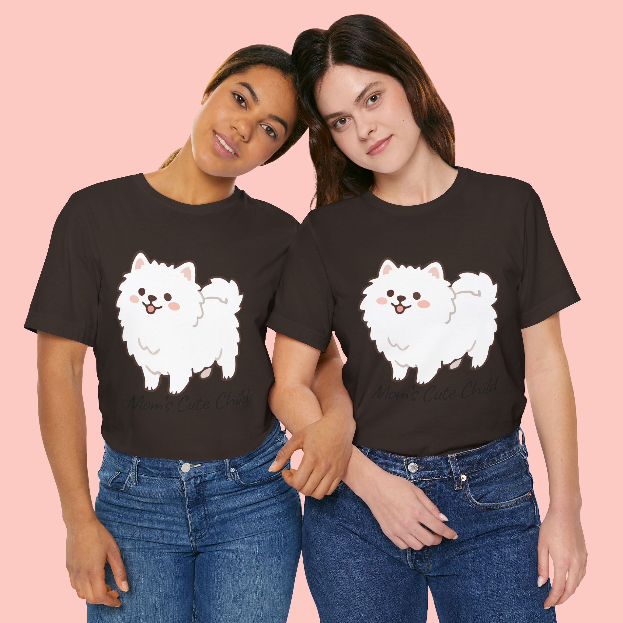 Cute Fluffy Pomeranian Tee — "Mom's Cute Child" Dog T-Shirt
