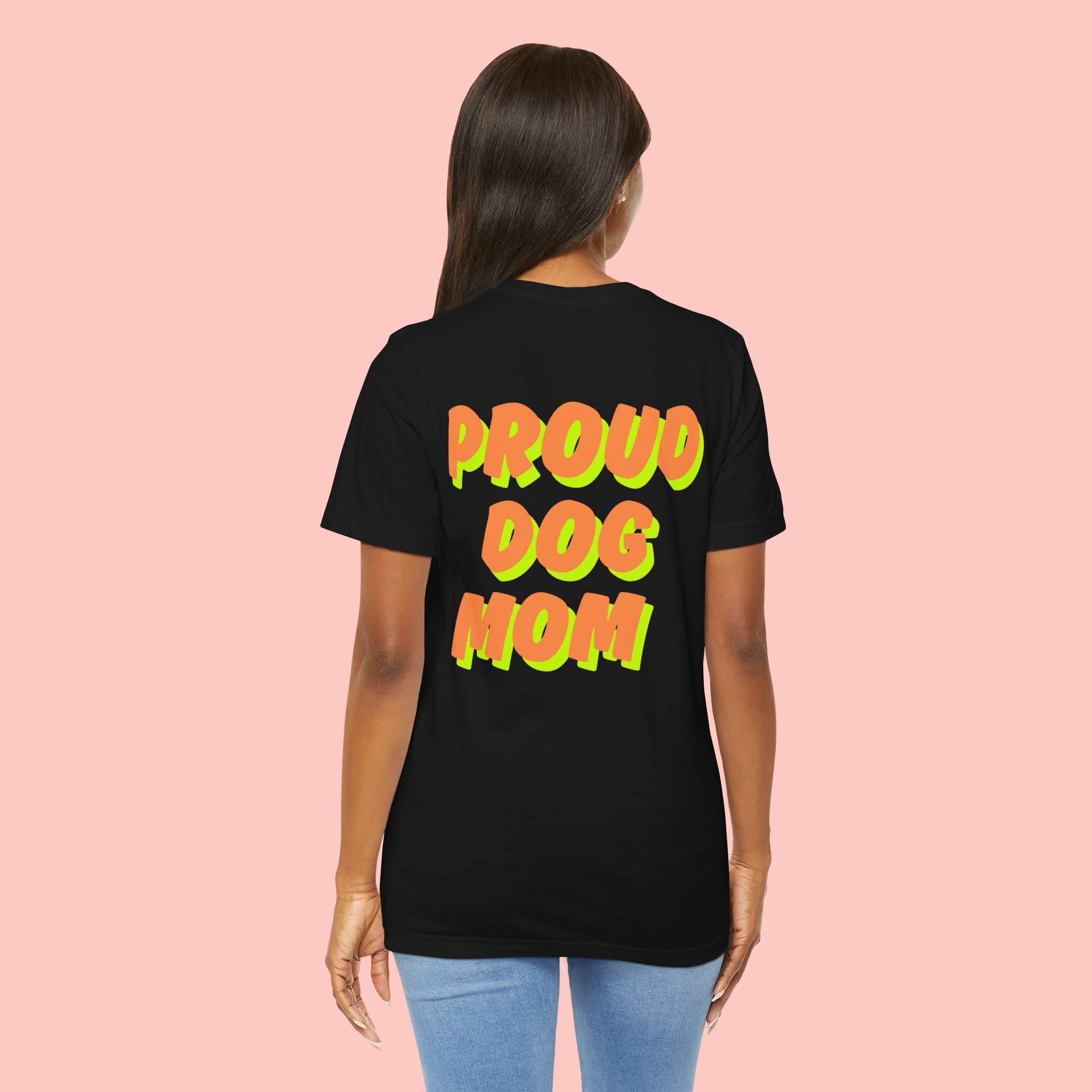 Proud Dog Mom T-Shirt — Bold Retro Text Tee for Dog Lovers