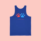Dog Lover Tank Top — “I Am Not Single I Have Dog” Paw Print Tank