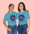 Dog Mama T-Shirt — Cute Paw & Heart Graphic Tee for Dog Lovers