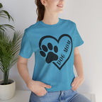 Dog Mom Heart Paw T-Shirt