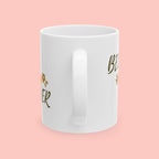 Dog Mom Ceramic Mug — 'Best Dog Mom Ever' Gold Script Coffee Cup (11oz & 15oz)