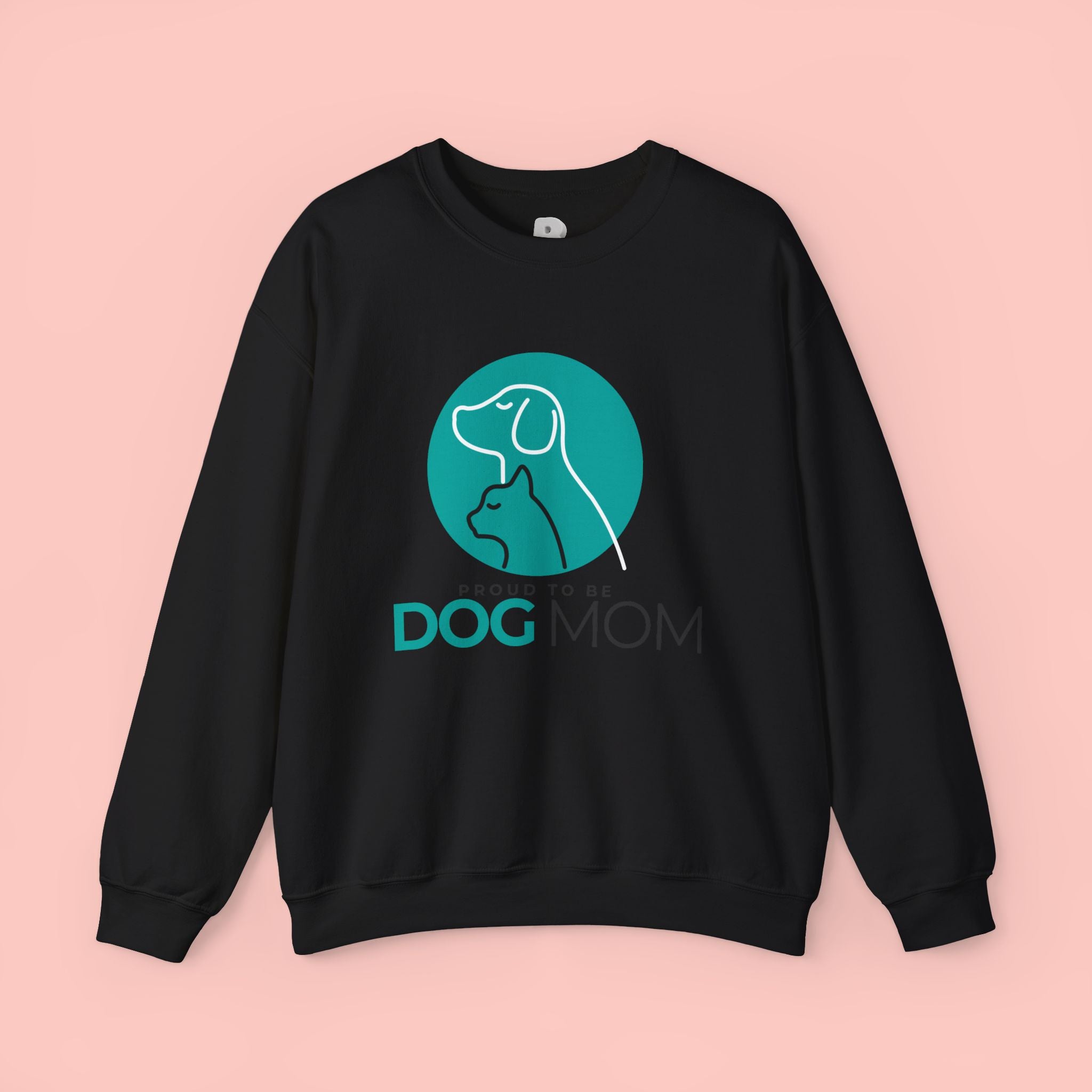 Dog Mom Crewneck Sweatshirt – Proud To Be Dog Mom Graphic Pullover