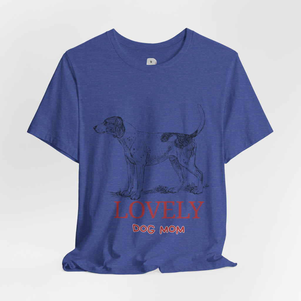 Lovely Dog Mom T-Shirt — Vintage Sketch Dog Graphic Tee