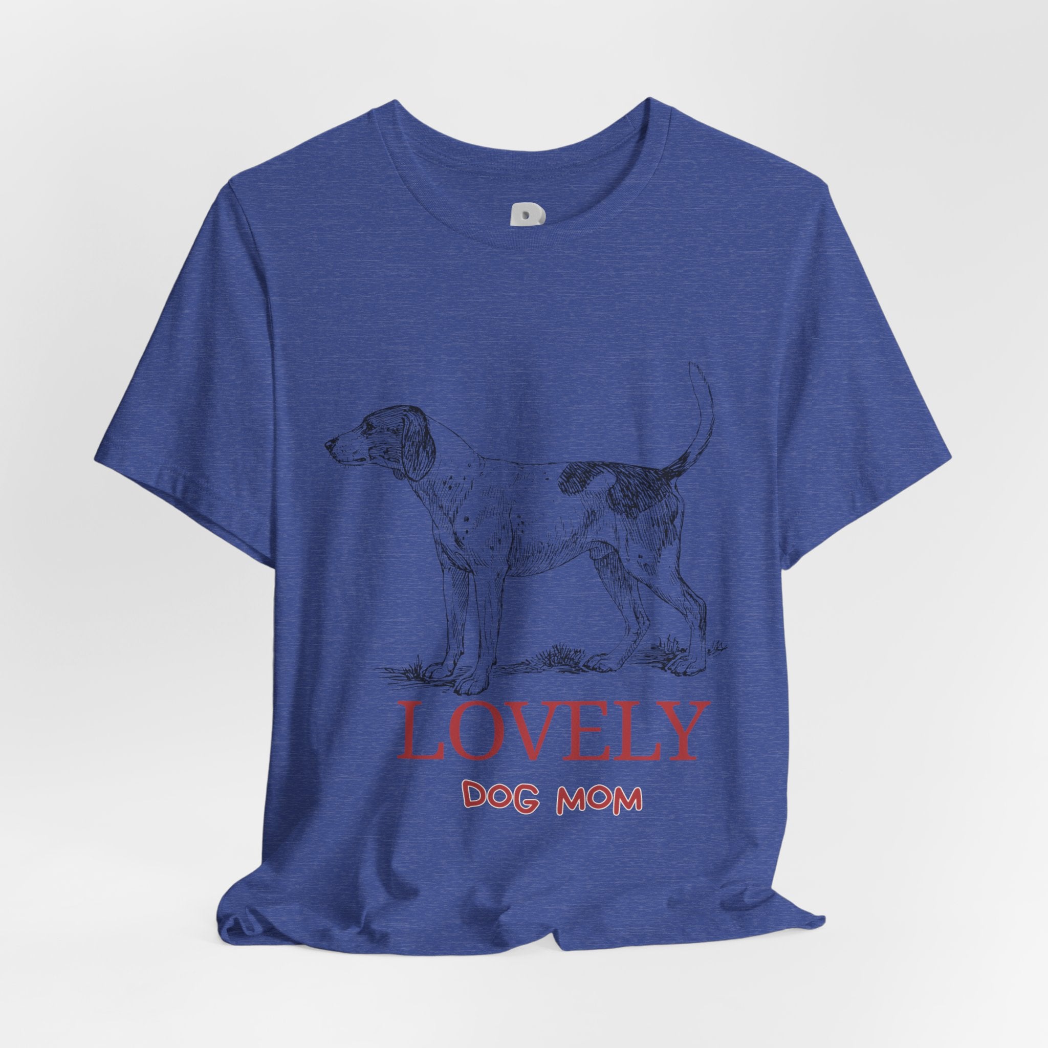 Lovely Dog Mom T-Shirt — Vintage Sketch Dog Graphic Tee