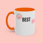 Dog Mom Coffee Mug — Best Dog Mom Ever Accent Ceramic Mug (11oz & 15oz)