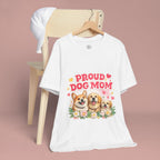 Proud Dog Mom T-Shirt — Cute Corgi & Golden Retriever Floral Tee for Pet Lovers