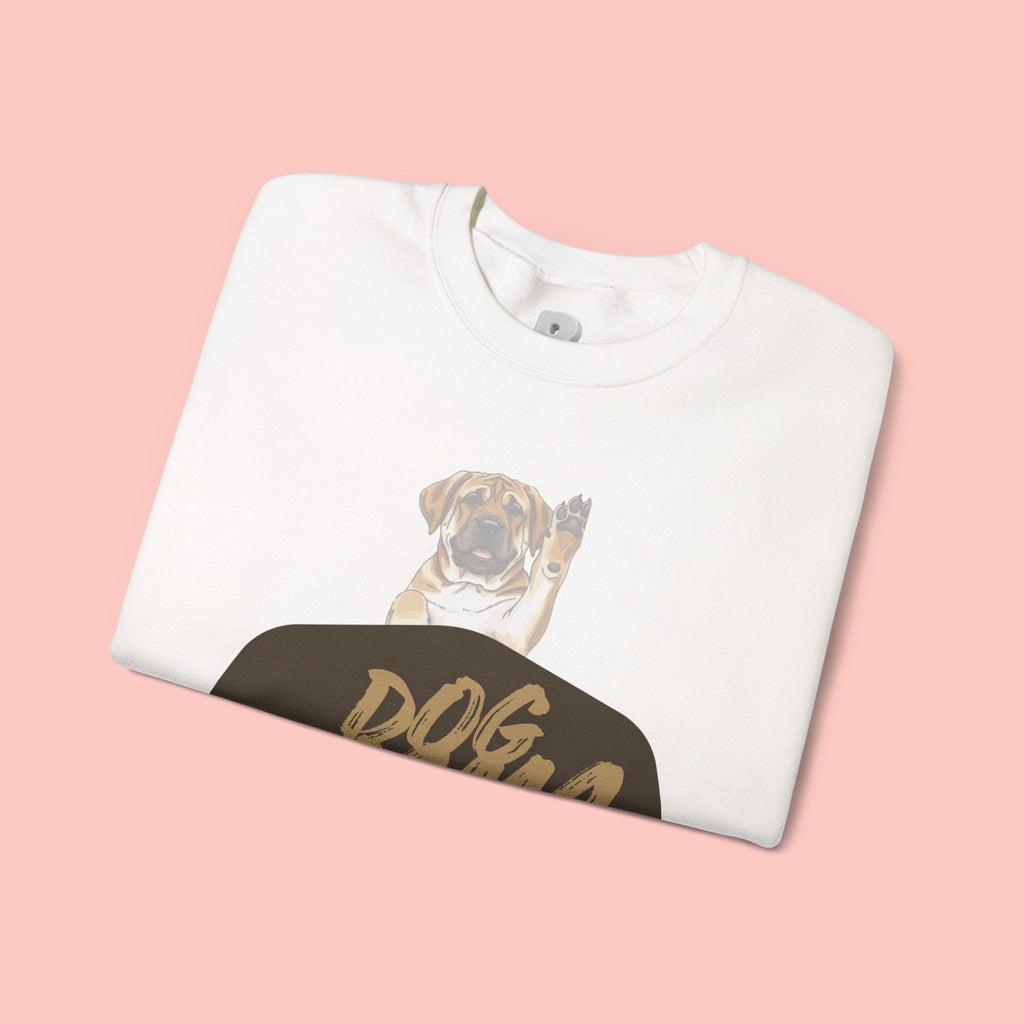 Dog Mama Crewneck Sweatshirt — Cute Puppy Graphic Pullover for Dog Lovers