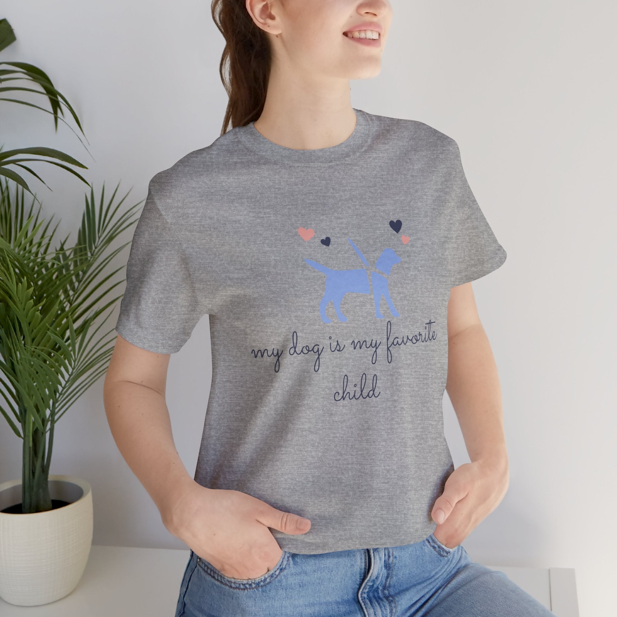 Dog Lover T‑Shirt — "My Dog Is My Favorite Child" Cute Puppy Graphic Tee