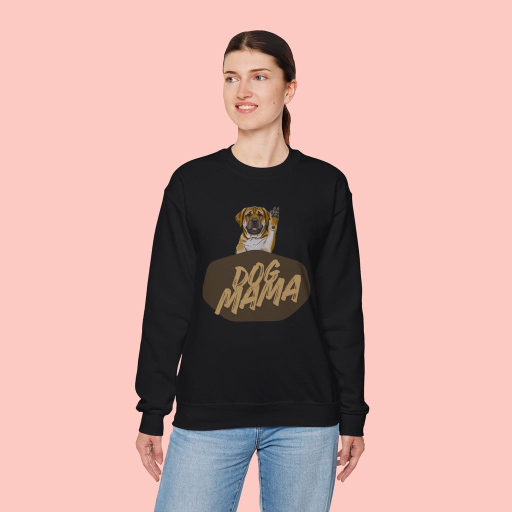 Dog Mama Crewneck Sweatshirt — Cute Puppy Graphic Pullover for Dog Lovers