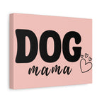 Dog Mama Pink Canvas Wall Art — Heart Pet Mom Decor
