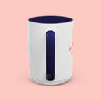 Dog Mom Club Accent Coffee Mug – Colorful Paw Print 11/15oz