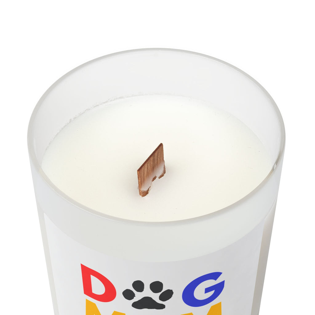 Dog Mom Frosted Glass Candle – 11oz Scented Candle (I Love My Dog)