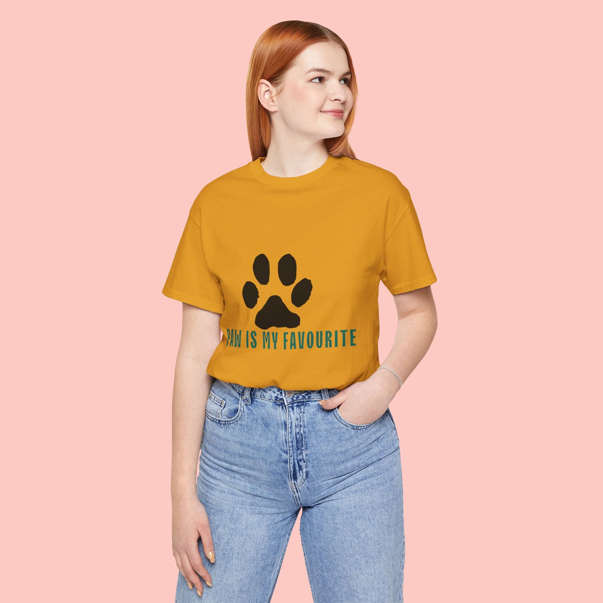 Paw Is My Favourite T‑Shirt — Dog Lover Paw Print Tee