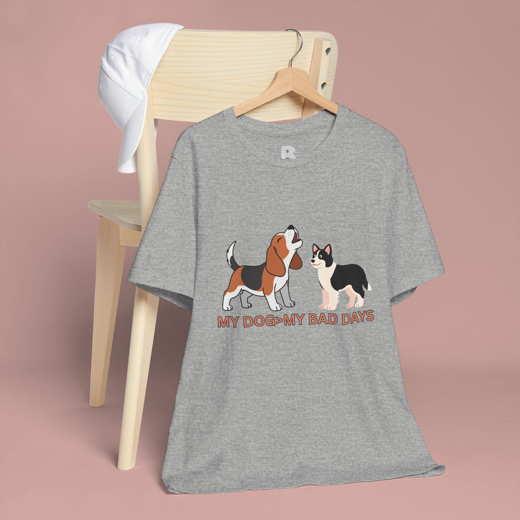 My Dog > My Bad Days T‑Shirt — Cute Beagle & Corgi Graphic Tee for Dog Lovers