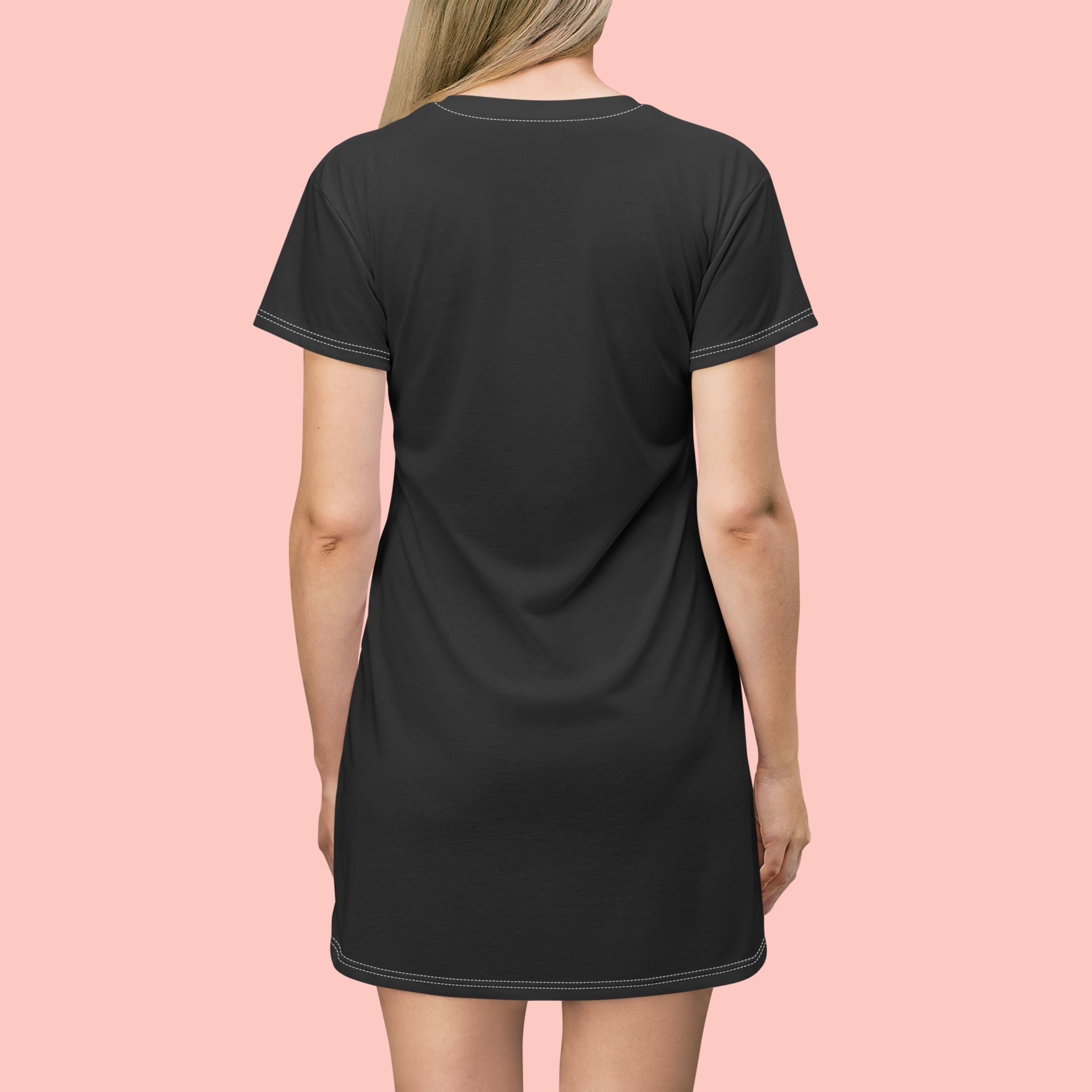 Proud Dog Mom T-Shirt Dress — Cute Paw Print Dog Mom Dress