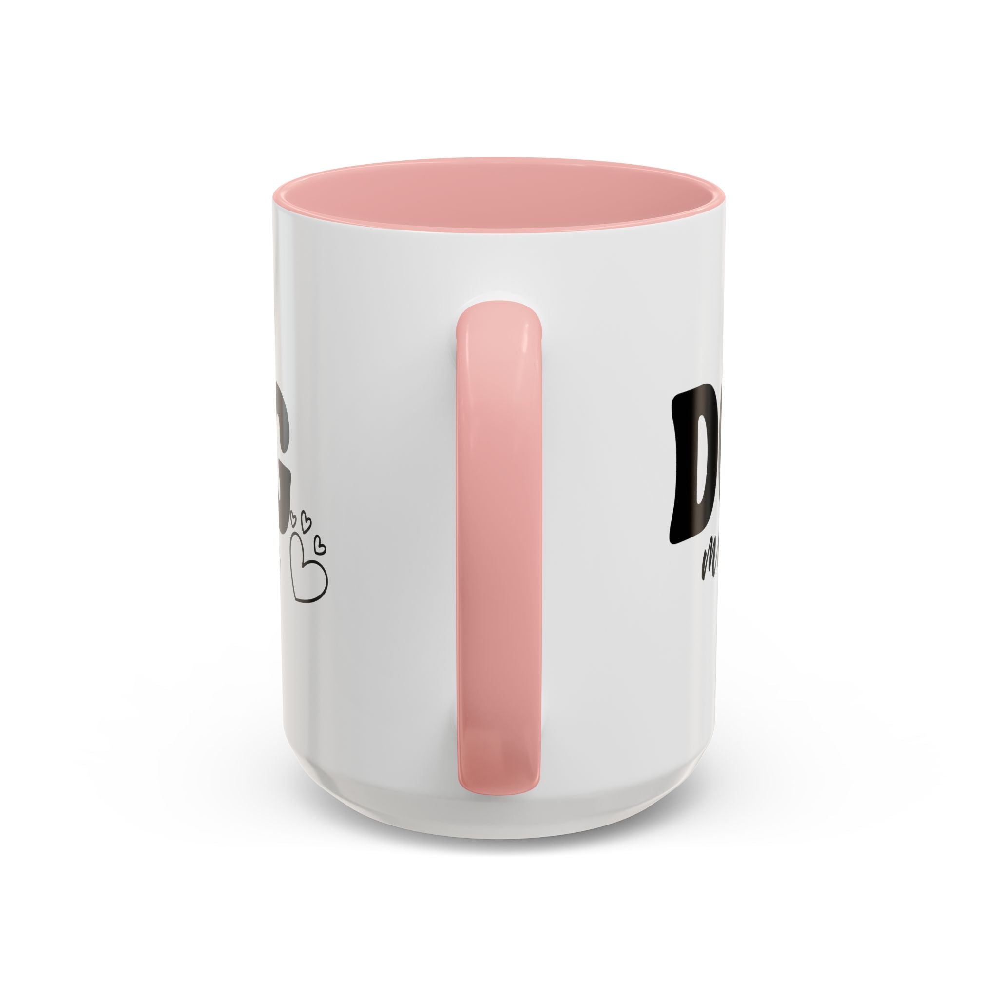 Dog Mama Accent Coffee Mug — Cute Black & White Pet Lover Gift (11/15oz)