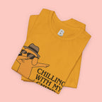 Chilling With My Chind T-Shirt — Funny Dabbing Cat Graphic Tee