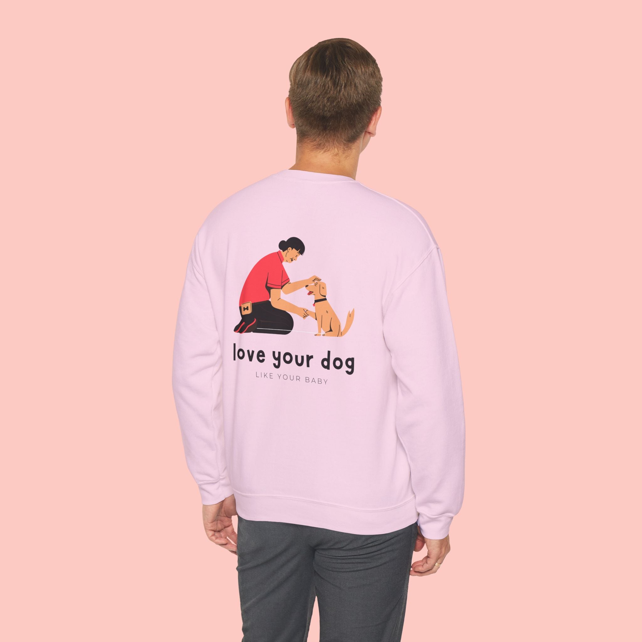 Love Your Dog Crewneck Sweatshirt — Cute Pet Lover Graphic