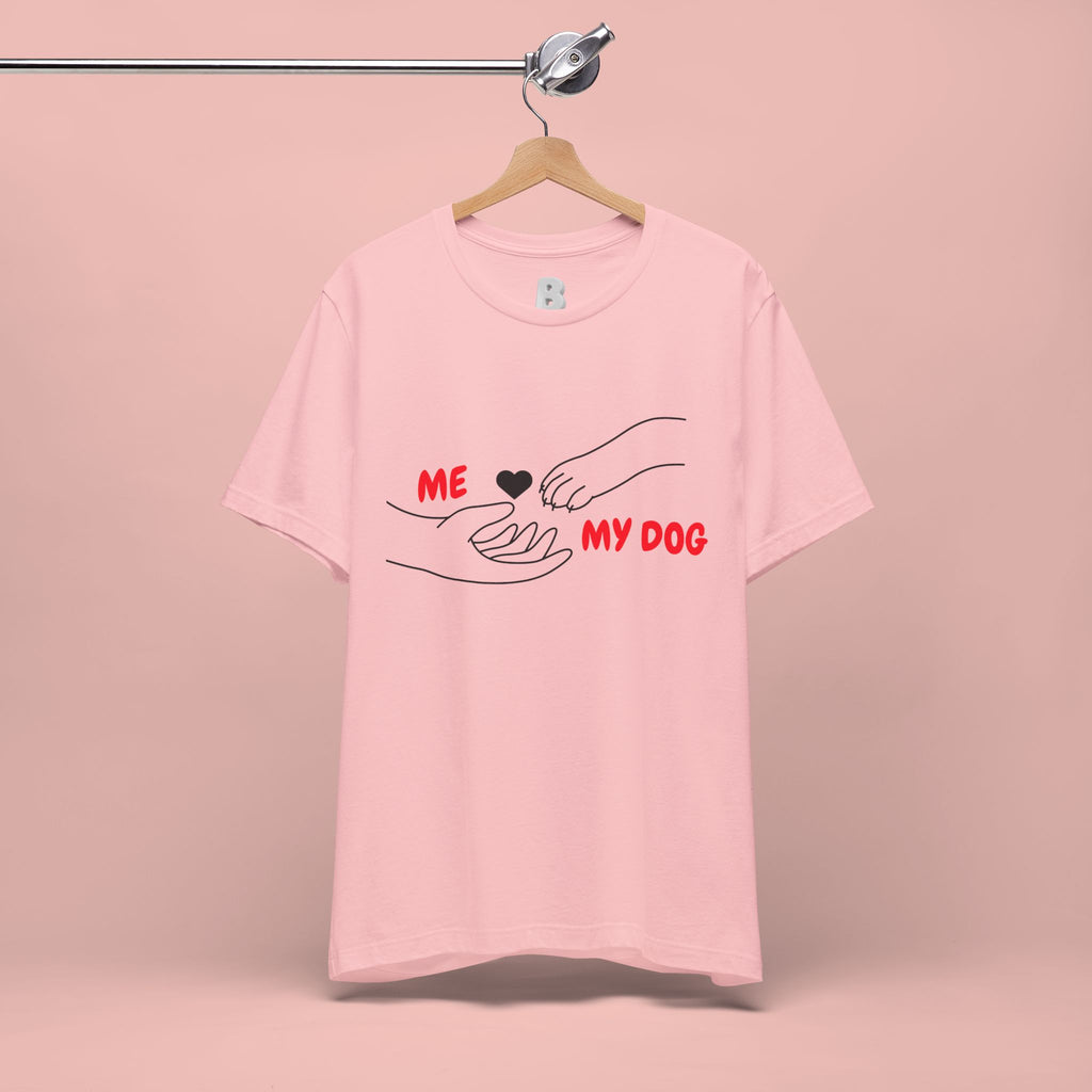 T-Shirt — "Me  My Dog" Minimalist Paw & Hand Illustration