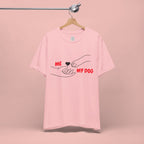 T-Shirt — "Me  My Dog" Minimalist Paw & Hand Illustration