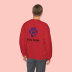 Dog Mom Crewneck Sweatshirt — Blue Paw Graphic