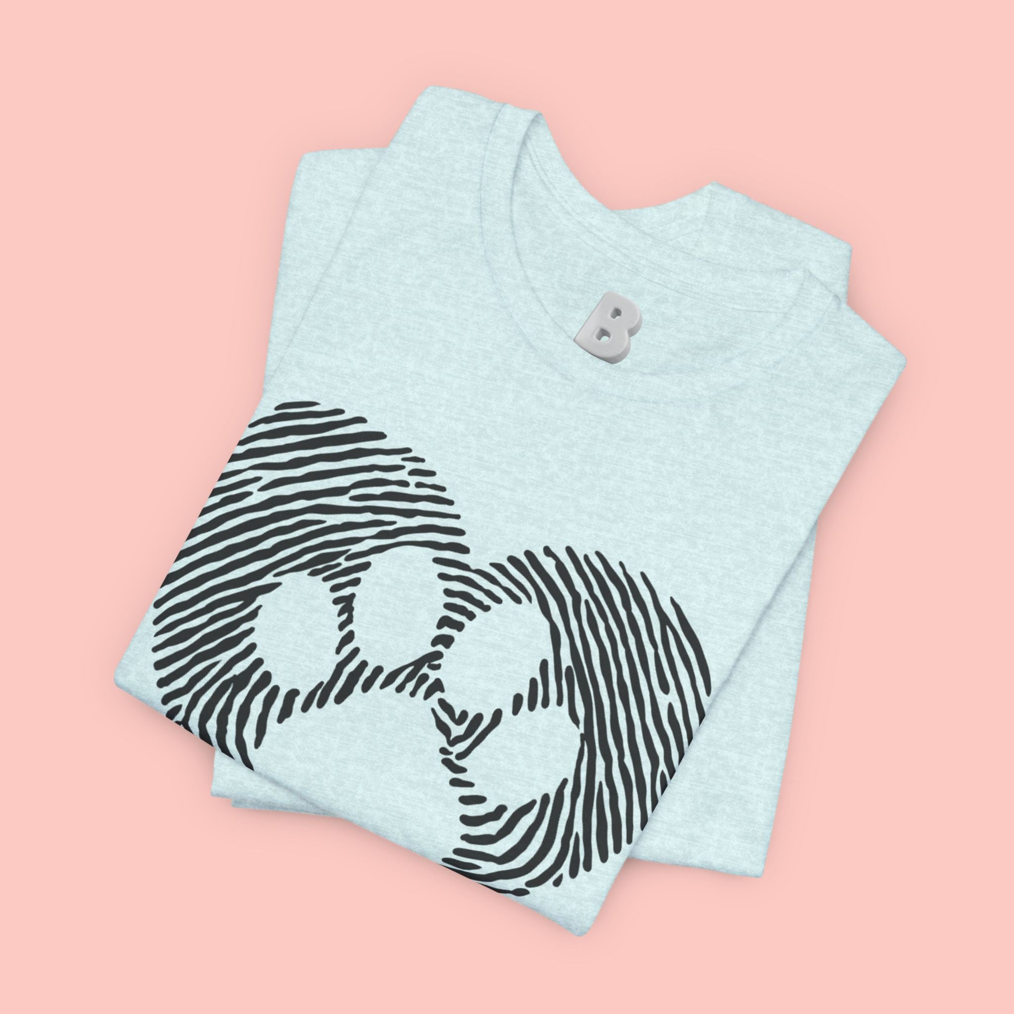 Fingerprint Heart Paw T-Shirt — Dog Paw Love Tee