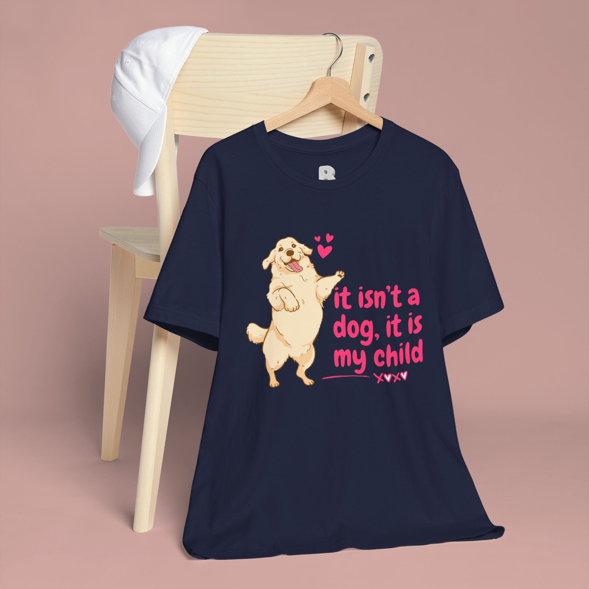 Dog Mom T-Shirt — "It Isn’t a Dog, It Is My Child" Cute Golden Retriever Tee